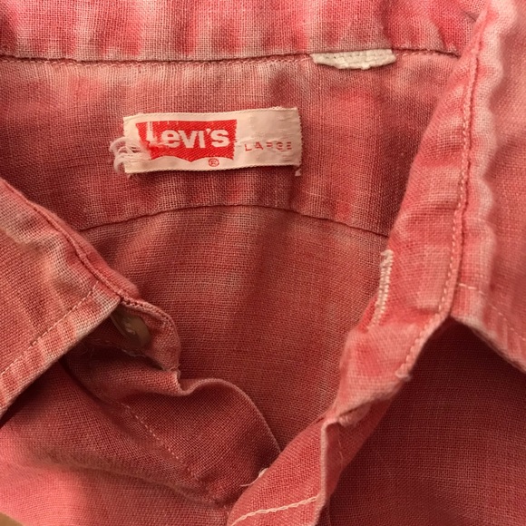 LEVI'S Red Vintage L/S BIG "E" Country Coastal Vibes sz L - Picture 11 of 16